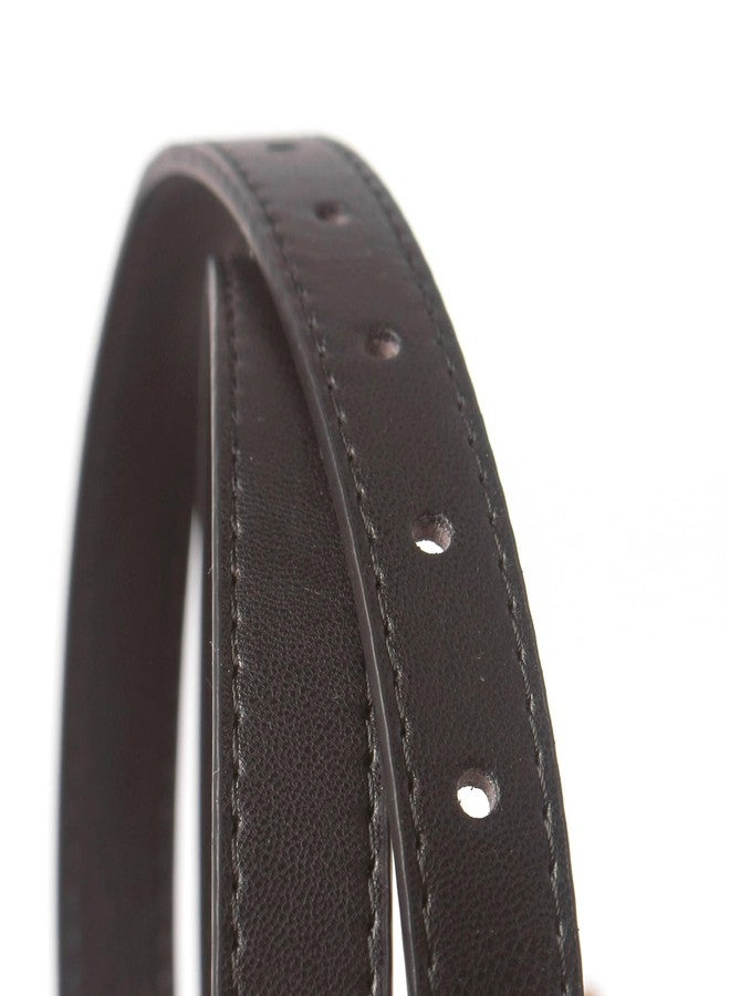 TURIMON Women's Belt with Gold Buckle - Faux Leather Belt Accessory for Jeans, Dresses, and More - Black - Image 3